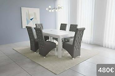 Stilske garniture: Trpezarijski setovi – više modela - Set 1 (prikaz 1 i 4) – 640€: - — 41