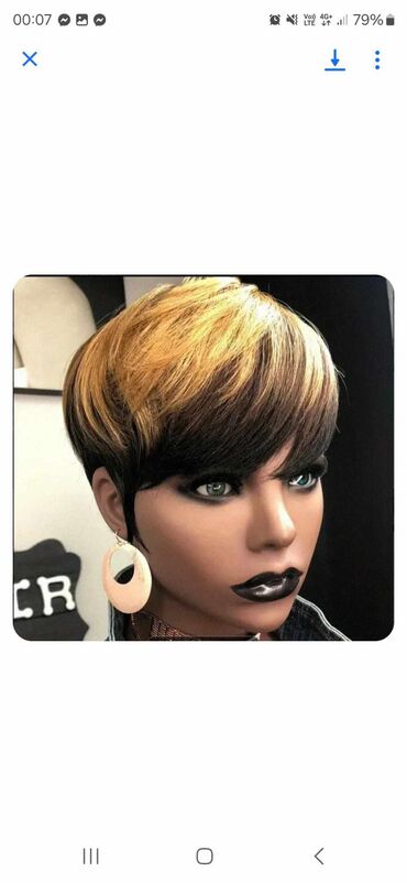 Perike i klipse: Smeđa perika sa šiškama, ravne dužine. Perika je pogodna za na lalafo.rs — 16 Perike i klipse: Smeđa perika sa šiškama, ravne dužine. Perika je pogodna za — 16