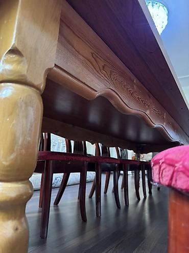 study table: Стол и стул для зала, Б/у, Самовывоз, Платная доставка, цвет - Коричневый — 7