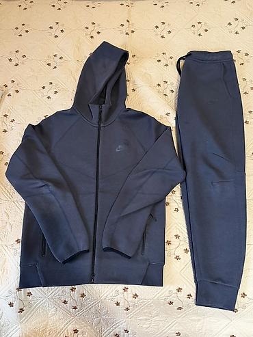 fleece: Мужской спортивный костюм, M, Nike, Б/у, цвет - Серый, Платная доставка — 1
