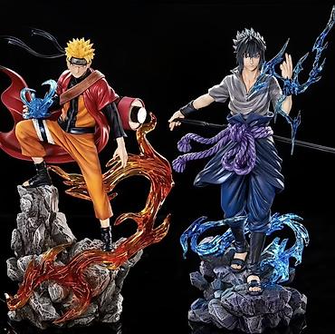 Спорт жана хобби: Фигурка Саске Учихи (аниме Naruto) — коллекционная статуэтка с — 3
