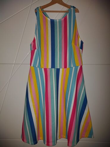 haljina xl: XL (EU 42), bоја - Šareno, Drugi stil, Na bretele