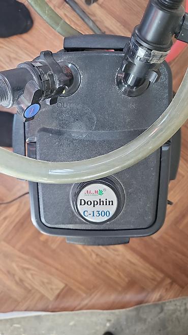 akvarium filter: Dophin C-1300 xarici akvarium filtri - Model: Dophin C-1300 (üst — 2