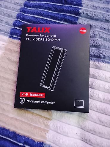 ddr3 ram notebook: Talix DDR3 SO-DIMM noutbuk operativ yaddaşı - Brend: TALIX (Powered — 1
