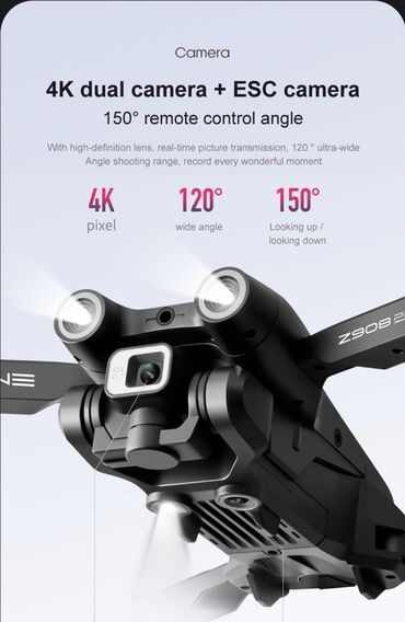 Dronovi: Dron Z908 sa dve kamere 4k i senzor za izbegavanje Cena 6990din - — 16