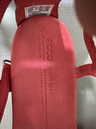 Босоножки, сандалии, шлепанцы: ECCO Sandallar – qırmızı rəng, Simpil modeli - Brend/model: ECCO — 3