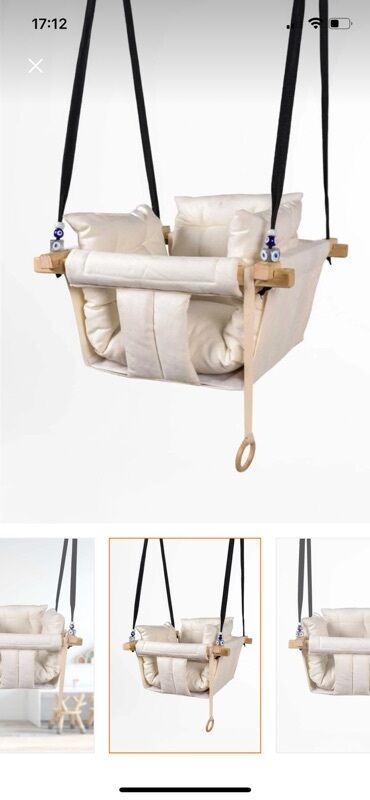 Yelləncəklər: İşlənmiş, Oturacaq-yelləncək, Zontiksiz, Taxta — 2