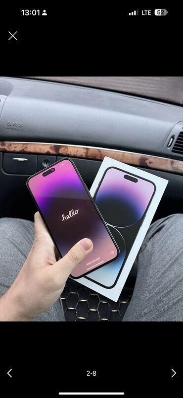 монитор 22 дюйма: IPhone 14 Pro Max, Б/у, 256 ГБ, Защитное стекло, Чехол, Коробка, 85 %