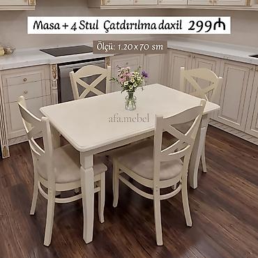 Yeni və Sifarislə Masa dəsti 299_azn Ölçü 1.20/70 Rəng secimi var