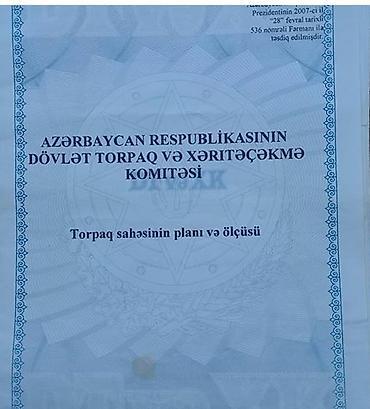 ramani torpaq satisi: 4 sot, Tikinti, Mülkiyyətçi, Kupça (Çıxarış) — 2