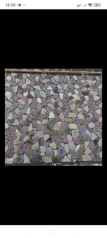 Fasad işləri: Dekorativ daş üzlük və manqal/ocaq tikinti xidməti - Həyət və fasad — 8