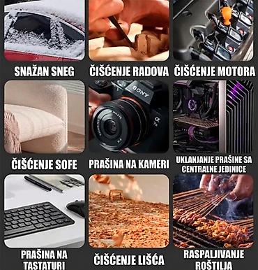 Ostali akumulatorski alati: Nova turbo duvaljka 2 u 1 može da duva i usisava. Ima pet brzina — 16