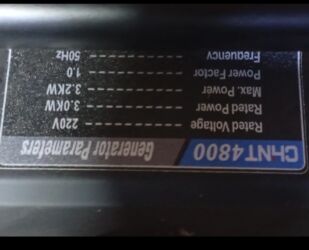 ремонт бензогенераторов: Бензиновый генератор CHNT 4800 Характеристики по шильдику: -