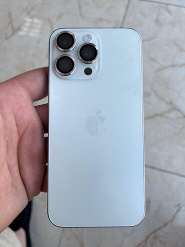 i̇pone 5s: IPhone 15 Pro Max, 256 GB, White Titanium, Simsiz şarj, Face ID