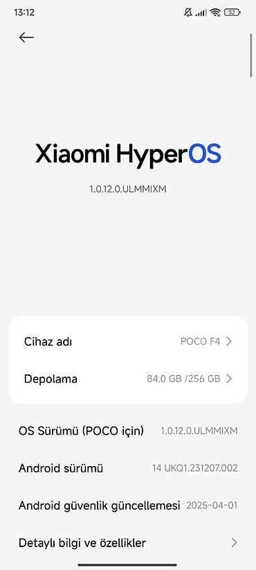 poco f4: Poco F4, 256 GB, rəng - Boz, Barmaq izi, Face ID, Sensor — 4