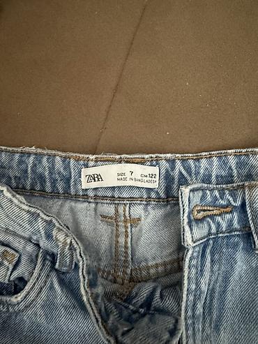 Детский мир: Məhsul: Uşaq denim şortu - Brend: Zara Kids - Ölçü: 7 yaş / 122 sm - — 3