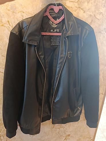 dəri kurtkalar kişi: Qara kişi gödəkçəsi – MJFS, “ASSECCORY Fashion Classic Design” — 1