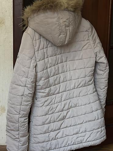 dublonka modelleri: Qadın qış kurtkasi - Rəng: açıq bej/ivori - Model: quilted — 2