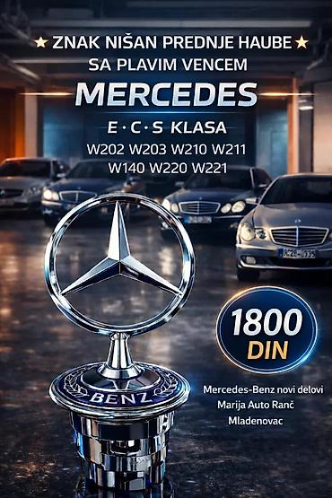 ZNAK MERCEDES C E S KLASA KOMPLETAN PREDNJI NIŠAN 93-06GOD | Znak