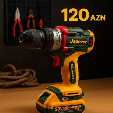 Mişarlar: Jadever markalı akkumulaytorlu vurucu-matkap - 20V MAX gücə malik
