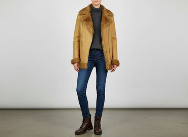 lemonada kurtki: Sheepskin, size L
