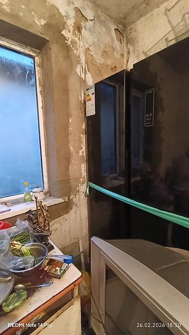 Холодильники: Двухдверный холодильник Side-by-Side, черное стеклянное оформление — 2