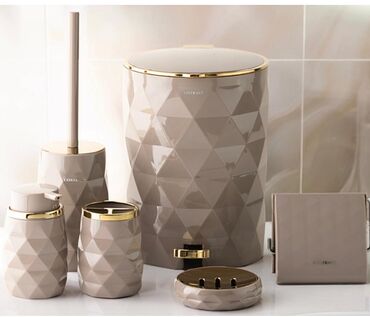 Digər məişət məhsulları: Vanna Otağı Aksesuar Dəsti – "Contrast" ✨ Dizayn: 2025-2026 yeni -da lalafo.az — 8 Digər məişət məhsulları: Vanna Otağı Aksesuar Dəsti – "Contrast" ✨ Dizayn: 2025-2026 yeni — 8