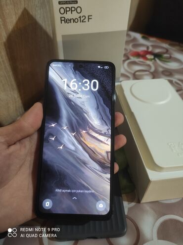 Oppo: Oppo Reno 12, 4 GB, rəng - Boz, Barmaq izi