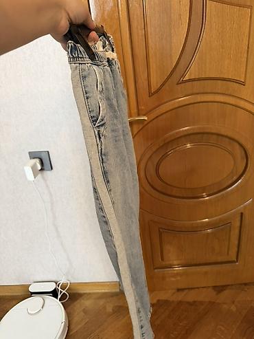 trapez şalvar: Zara Uşaq üçün açıq mavi denim şalvar 7-8-9 yaş təzə kimidir - Model — 3
