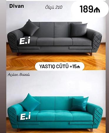 divan parcalari: Divan, Qonaq otağı üçün, Bazalı, Açılan — 2
