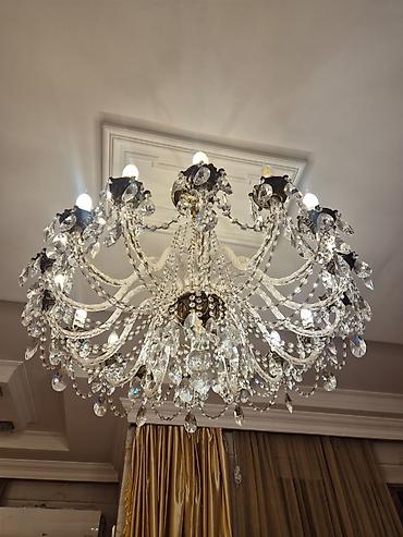 lusdurlar: Çılçıraq, 10 və daha çox lampa, Xrustal — 1
