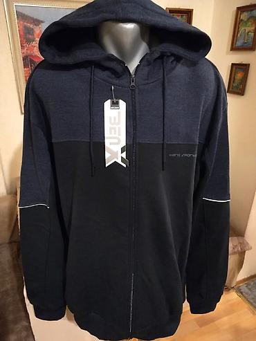 ledzend pantalone: Kvalitetan muski duks sa kapuljacom u velikom broju Benx 5XL Teget — 1