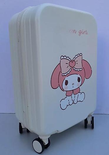 Rančevi, torbe i koferi: Dečji/ženski kofer sa crtanim likom – kabinski format - Dizajn: krem — 11