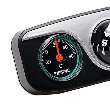Auto oprema: Termometar, higrometar, kompas za automobil T-271 NOVO. 3-u-1 — 6