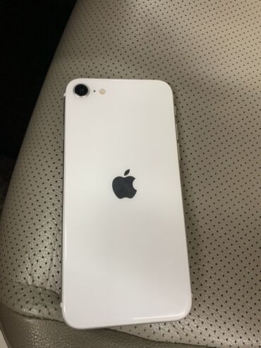 Apple iPhone: IPhone SE 2020, Колдонулган, 64 ГБ, Ак, 77 %