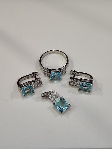 Серебряные наборы украшений: Серебряный Набор 925 пробы Размеры имеются Качество отличное Цена — 4