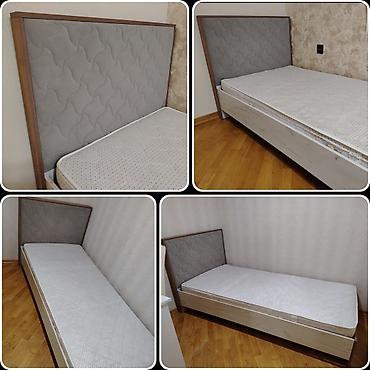 Digər mebel: Gul✔️160 man (Suraxanı). 2 ədəd çarpayı satılır. Matras daxil. İdeal — 1