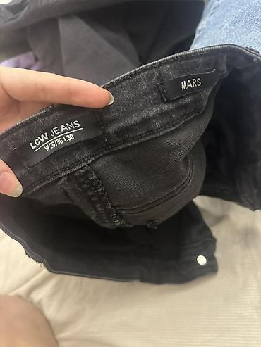 женские жинцы: Черные женские джинсы LSW JEANS - Посадка: высокая - Крой: прямой — 6
