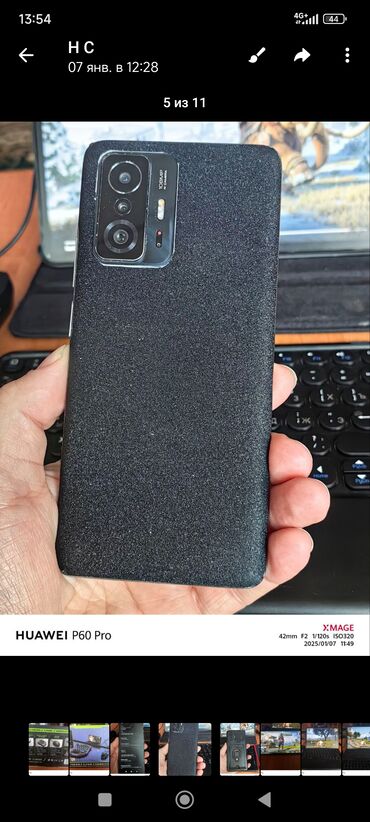 телефон режим 7: Xiaomi, 11T, Б/у, 128 ГБ, цвет - Черный, 2 SIM
