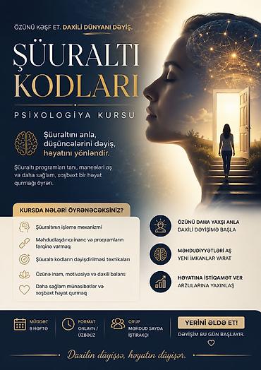 Şüuraltı Kodları Kursu Şüuraltını KODLA – Həyatını DƏYİŞ! Şüuraltı