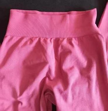 Helanke, biciklistički šortsevi: Ženske sportske helanke – visoki struk, bešavne - Boja: ciklama/roze — 28