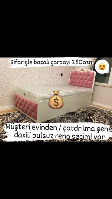 carpayı bazalı: Yeni, Təknəfərlik çarpayı, Bazalı, Matras ilə