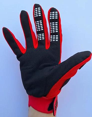 Oprema za bicikliste: FOX MTB/motokros rukavice – crveno/crne - Sportske rukavice za MTB — 6