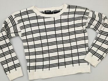 bluzki w kratę damskie: Sweter, S, stan - Dobry