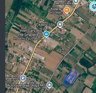 prodaja kuca negotin: Poljoprivredno zemljište – Smederevo (lokacija ucratana na mapi) - — 2