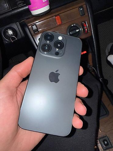 Техника и электроника: IPhone 15 Pro, Б/у, 128 ГБ, Black Titanium, Чехол, Кабель, 89 % — 1