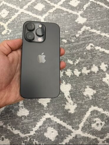 вип ош номер телефона: IPhone 14 Pro, Колдонулган, 256 ГБ, Black Titanium
