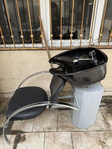 Salon üçün saç yuma məntəqəsi - İnteqrə olunmuş kreslo və lavabo