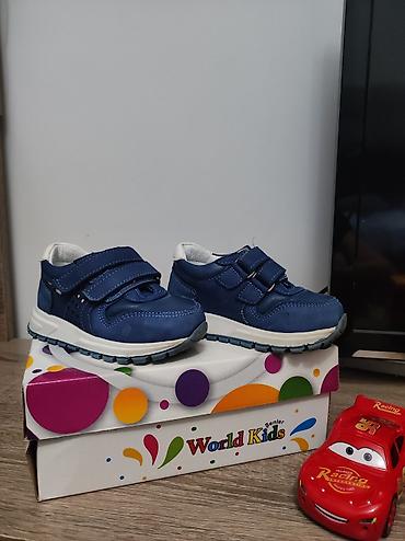 Детская обувь: Кожаные кроссовки для мальчика турецкой фирмы World kids Очень — 8