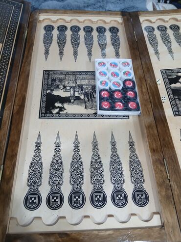 Sandıqlar: Dekorativ taxta qutu – “Baku” temalı - Material: təbii taxta, üst — 8